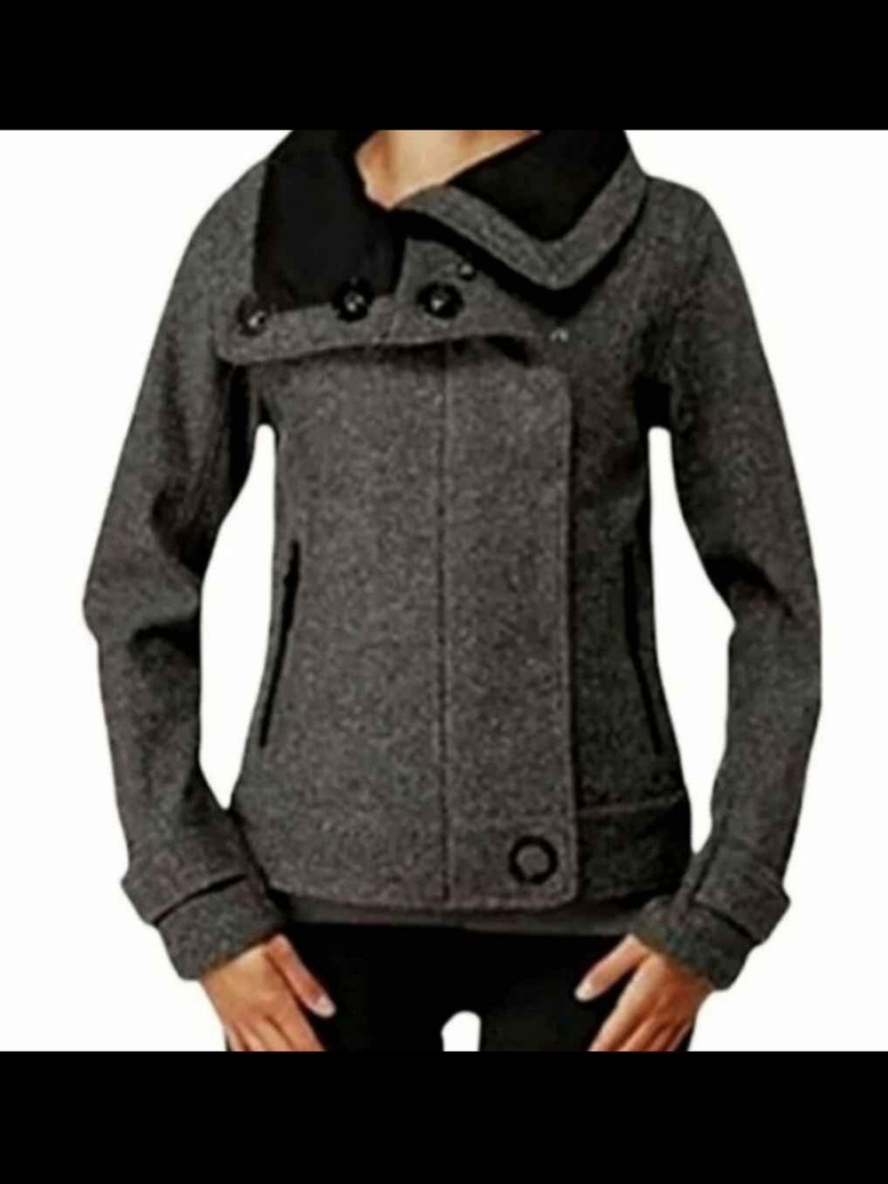 🌟 VINTAGE lululemon Audrey Tweed Bomber Jacket - Brown - Size 8 (EUC - Picture 2 of 8